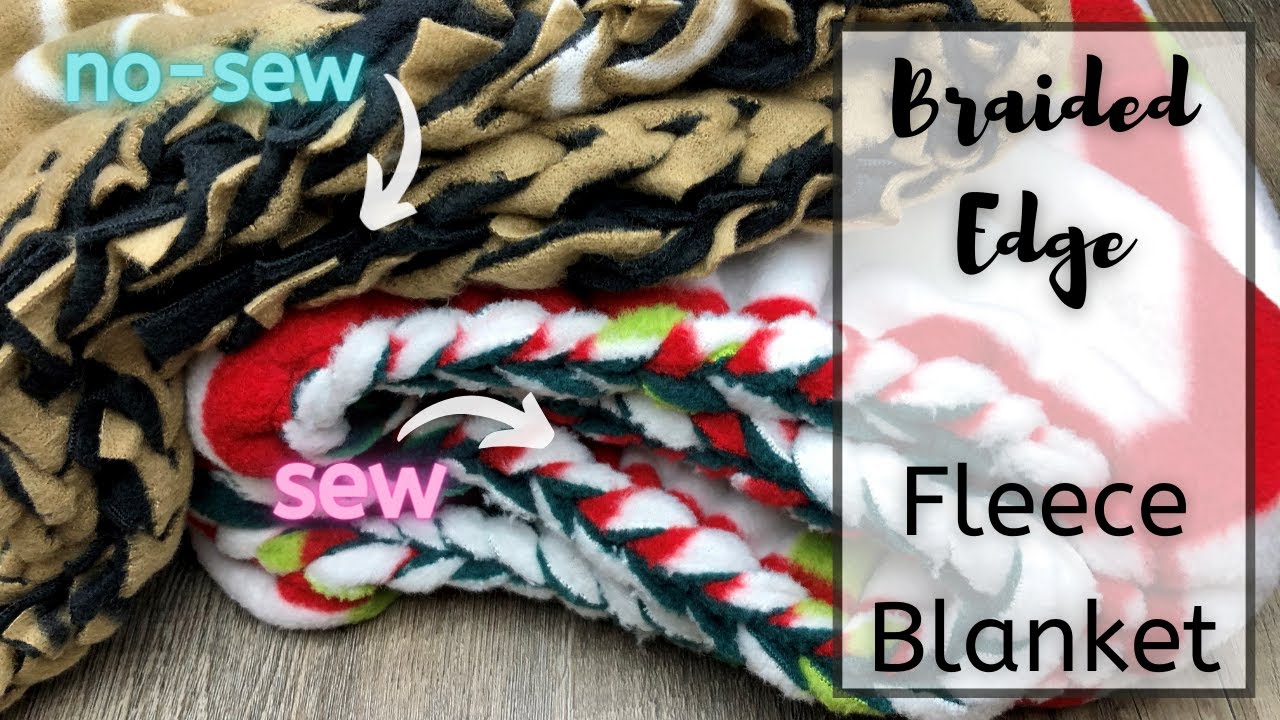 Pieces by Polly: Single Layer No-Sew Braided Fleece Blankets