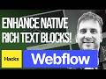 [How to] Inject nice lightboxs, galleries and sliders in Webflow's RICH TEXT BLOCKS!