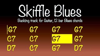 Video thumbnail of "Skiffle Blues, uptempo backing track for Guitar in G, 185bpm. Play along and enjoy!"