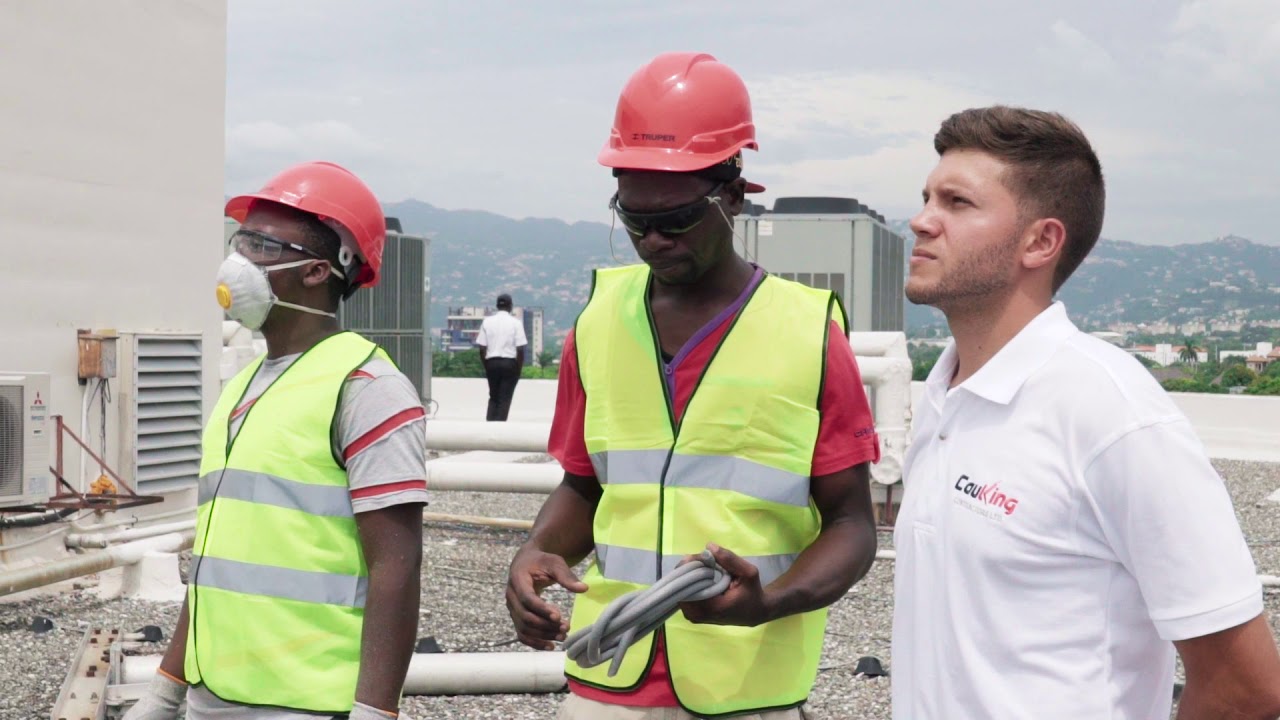 Sealing concrete expansion joints Caulking Contractors Ltd. YouTube