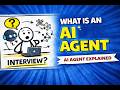 What is an AI Agent? | Clearly Explained | Interview-Ready Guide