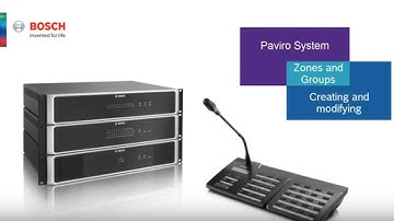 Bosch Security - PAVIRO: Zones and Groups