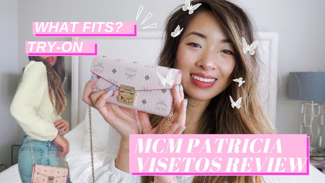 MCM Patricia Visetos Large Chain Wallet
