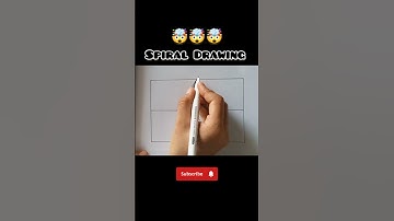 Amazing Spiral Drawing Idea || 3D Line illusion || #art #zentangledoodle #zendoodle #doodledrawing