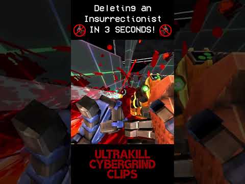 Deleting an Insurrectionist IN 3 SECONDS! 🕓 #ultrakill #cybergrind #shorts
