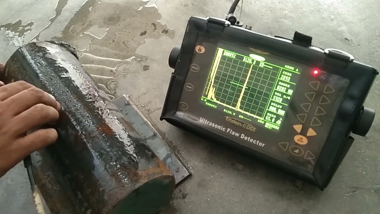Round Ultrasonic Testing by Backwall Method