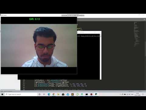 Drowsiness detection using OpenCV and dlib