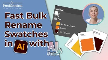 Bulk Rename Swatches in Adobe Illustrator with scripts and A.I.