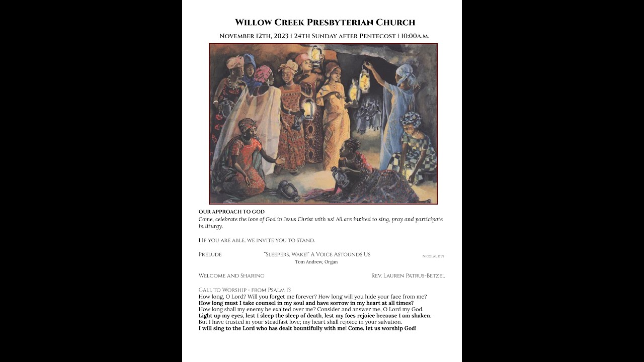 Wcpc Hallmark WCPC Worship Service - 12 November, 2023 - YouTube