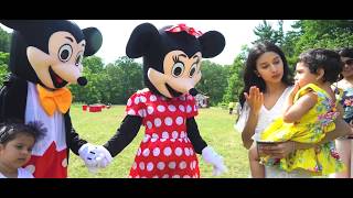 Lia & Avi's Birthday Party Highlight | BOUNCING CASTLE | MICKEY AND MINNIE MOUSE | ICE CREAM TRUCK