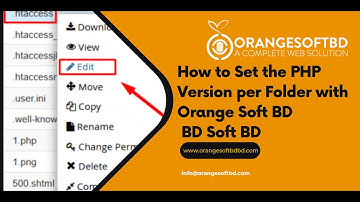 How to Set the PHP Version per Folder with Orange Soft BD