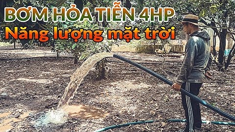 Lắp bơm năng lượng mặt trời cho giếng khoan công suất 4HP 3000W tại Đồng Nai, Bơm hỏa tiễn 4HP