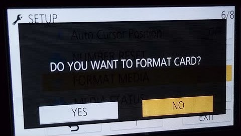 How to Format Memory Card of Panasonic HC-V270 camcorder