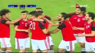 اهداف مباراة مصر توجو( ٠/٣ )واداء عالمي لمصر جوده عاليه ٢٨/٣/٢٠١٧