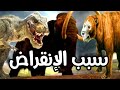 الإنقراض اى سبب إنقراض أكتر من ٩٥ من الكائنات الحية الموجوده على الأرض