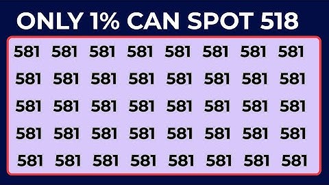 Test Your Observation Skill! Spot The Odd Numbers and Letters || MEDIUM LEVEL EDITION