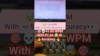 1 Min Typing Speed challenge 41.80 WPM 🔥#typing41wpm#fasttyping#shorts#mehratypingvlogs95#ssccgl#yt