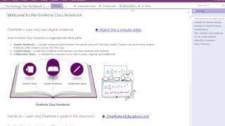 OneNote Class Notebook - Distribute a Content Library Page to All Students