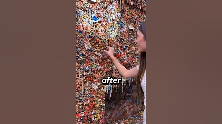 Crazy Chewing Gum Wall!