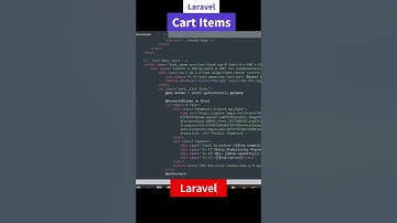 Getting cart items in laravel shopping cart #laravelframework