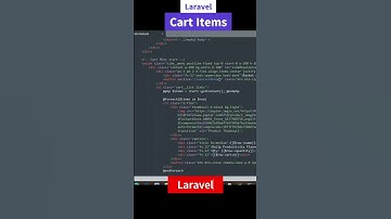 Getting cart items in laravel shopping cart #laravelframework