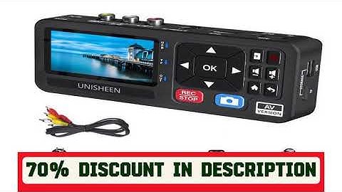 A must-have product! UNISHEEN UR230A TF Analog CVBS RCA SVideo Camera USB Tape VCR VHS Capture Car