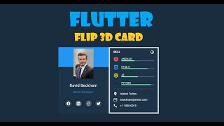 Flip 3D Card using Flutter - Flutter UI | Speed Code