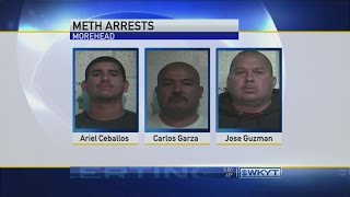 Three pounds of crystal meth seized, three arrested in Rowan Co.