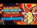 Ranking EVERY Mythical Pokemon Weakest to Strongest Feat. @Trickywi