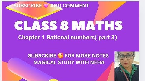 Chapter 1part 3  Rational numbers Additive /Multiplicative identity Inverse #class8 #maths #class10