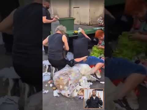 الفرنسيين أصبحوا يأكلون من القمامة