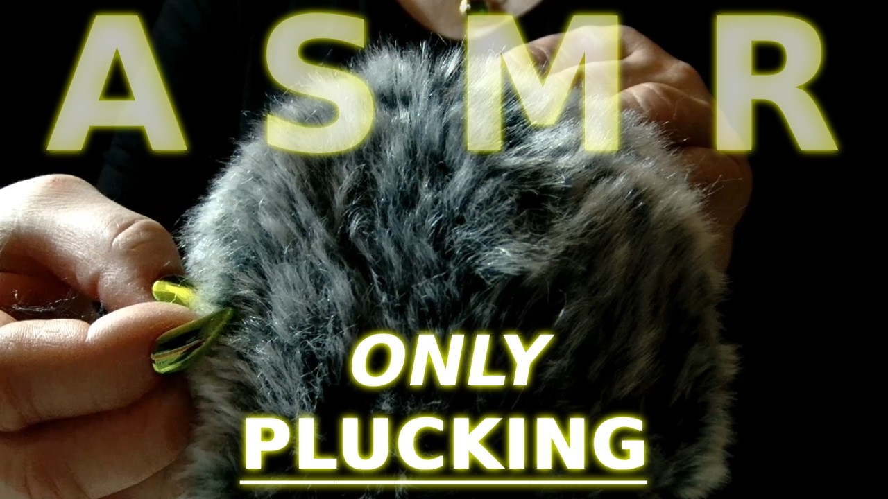 SLOW Pure Plucking ASMR | Slowly Grabbing the Fluff Between my Nails & Pulling It Out | Crisp Audio