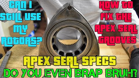 How to rebuild mazda rx8 rx7 13b rotary engine;ROTOR specs,apex seals,fixing the grooves on the 13b