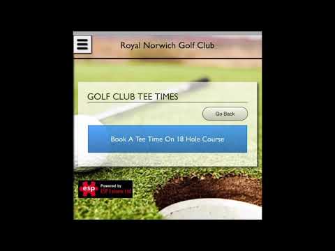 Tee time booking