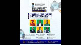 CRIMINOLOGY AND SECURITY STUDIES LECTURE SERIES 2.0