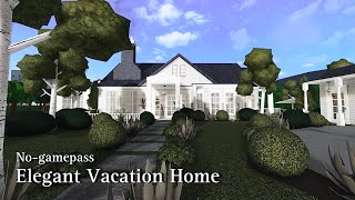 BLOXBURG: Elegant Vacation Home | No-Gamepass | Speedbuild | Roblox