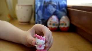 Киндеры Хелло Китти, новая коллекция Киндер Сюрприз 2015 для девочек (Kinder Surprise Hello Kitty)