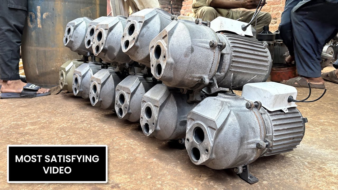 Most satisfying video! How Electric Motors Are Made