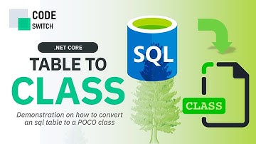 SQL Table To C# Classes - Table to Modal classes without EF