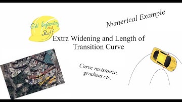 Extra Widening of Road and Length of Transition Curve.