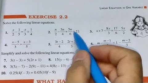 Class 8th maths l Exercise 2.2 l Chapter 2 l NCERT l Linear equation in one variable l Cbse board