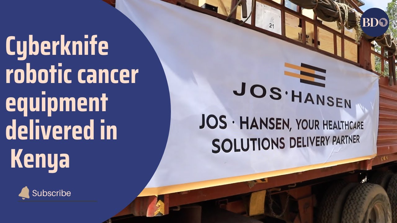 Cyberknife robotic cancer equipment delivered in Kenya YouTube