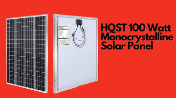 HQST 100 Watt Monocrystalline Solar Panel