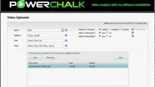 PowerChalk Upload - Web Form
