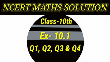 CBSE Class 10 Maths Chapter 10 Exercise 10.1 Question 1,2,3&4 | NCERT Solution | Chapter 10 CIRCLE