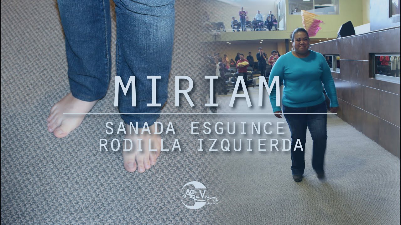 avivamiento horarios Miriam, sanada esguince rodilla izquierda