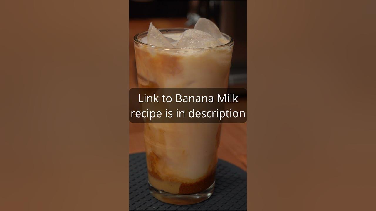 Weird Drink Combination! Peanut Butter Banana Milk iced Coffee