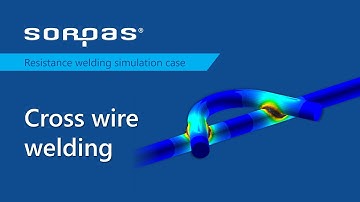 Cross wire welding simulation by SORPAS3D