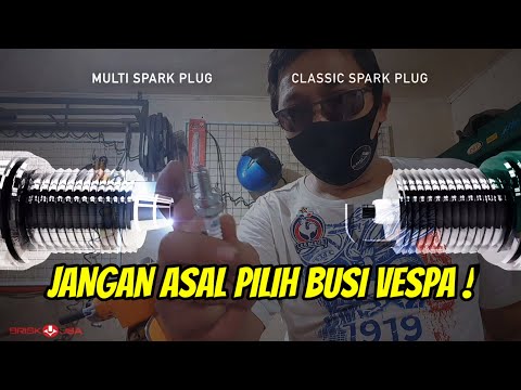 Review perbedaan busi DENSO dan NGK serta warna busi yang bagus. 