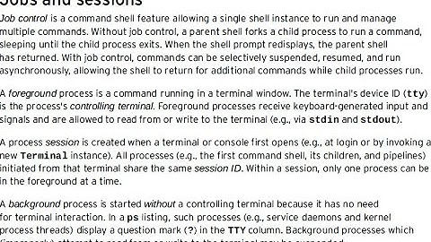 (B17) Basic Linux part28 Job control - foreground and background process, jobs,fg,bg, &